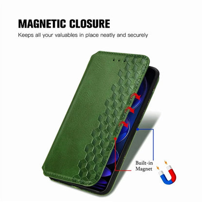 For Xiaomi Redmi Note 12 Pro+ 5G Cell Phone Case Rhombus Imprint Leather Full Protection Wallet Cover