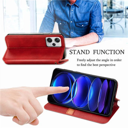 For Xiaomi Redmi Note 12 Pro+ 5G Cell Phone Case Rhombus Imprint Leather Full Protection Wallet Cover