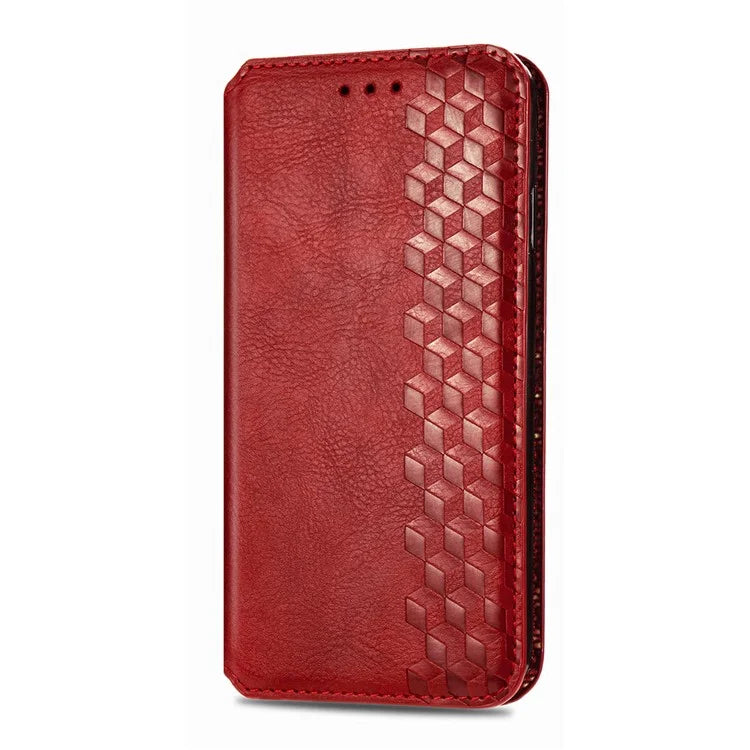 For Xiaomi Redmi Note 12 Pro+ 5G Cell Phone Case Rhombus Imprint Leather Full Protection Wallet Cover