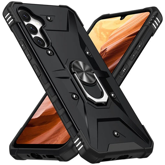 For Samsung Galaxy A15 4G / 5G Case Rotation Ring Kickstand PC+ TPU Phone Cover