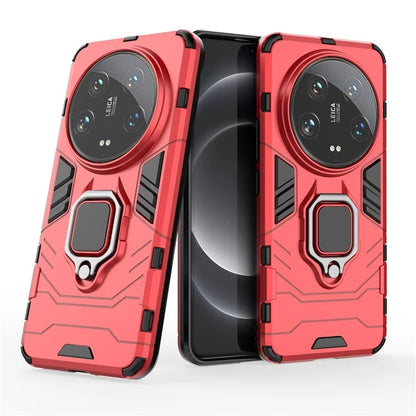 For Xiaomi 14 Ultra Case Ring Holder Kickstand PC+TPU Hybrid Phone Cover