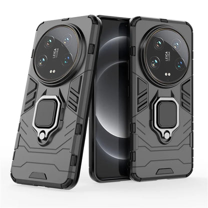 For Xiaomi 14 Ultra Case Ring Holder Kickstand PC+TPU Hybrid Phone Cover