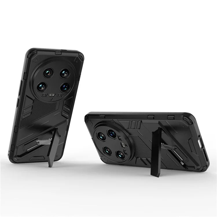 For Xiaomi 14 Ultra Case PC+TPU Dual-Layer Protective Phone Cover Built-in Kickstand
