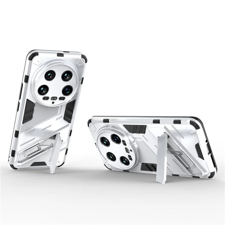 For Xiaomi 14 Ultra Case PC+TPU Dual-Layer Protective Phone Cover Built-in Kickstand