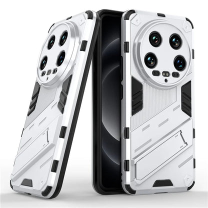 For Xiaomi 14 Ultra Case PC+TPU Dual-Layer Protective Phone Cover Built-in Kickstand