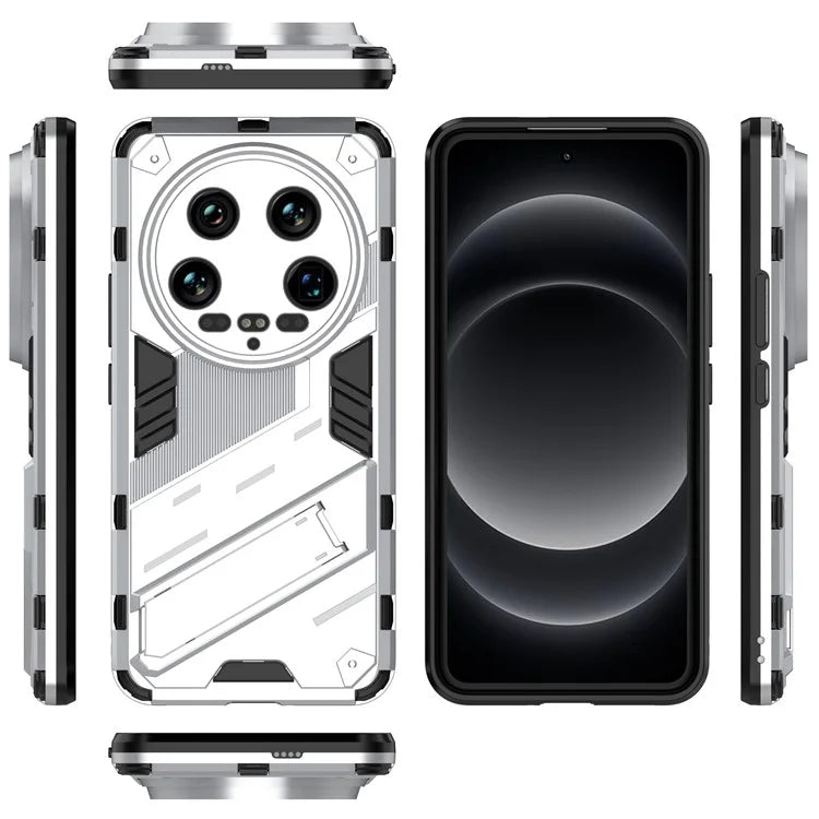 For Xiaomi 14 Ultra Case PC+TPU Dual-Layer Protective Phone Cover Built-in Kickstand