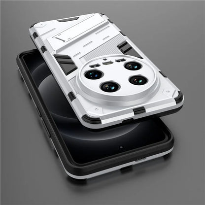 For Xiaomi 14 Ultra Case PC+TPU Dual-Layer Protective Phone Cover Built-in Kickstand