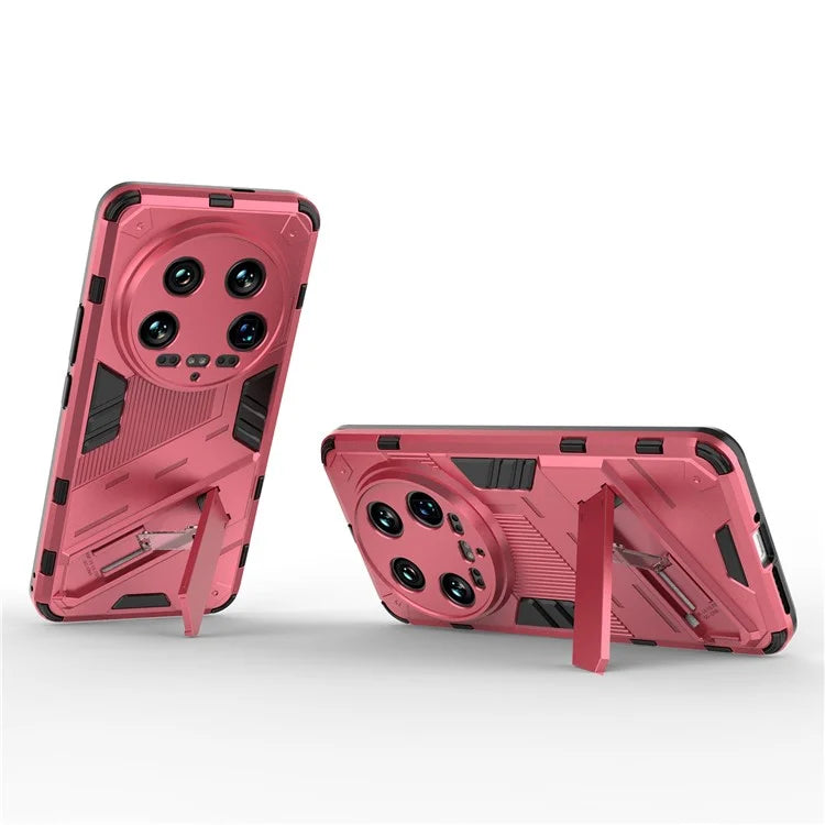 For Xiaomi 14 Ultra Case PC+TPU Dual-Layer Protective Phone Cover Built-in Kickstand