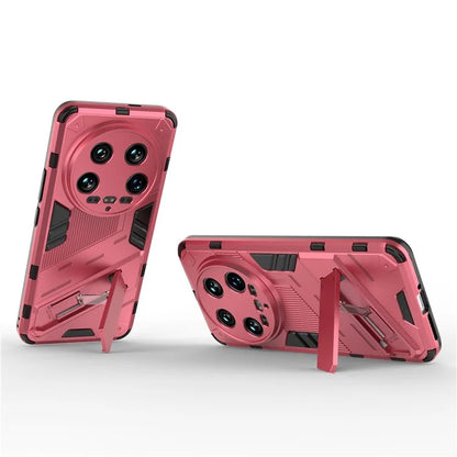 For Xiaomi 14 Ultra Case PC+TPU Dual-Layer Protective Phone Cover Built-in Kickstand