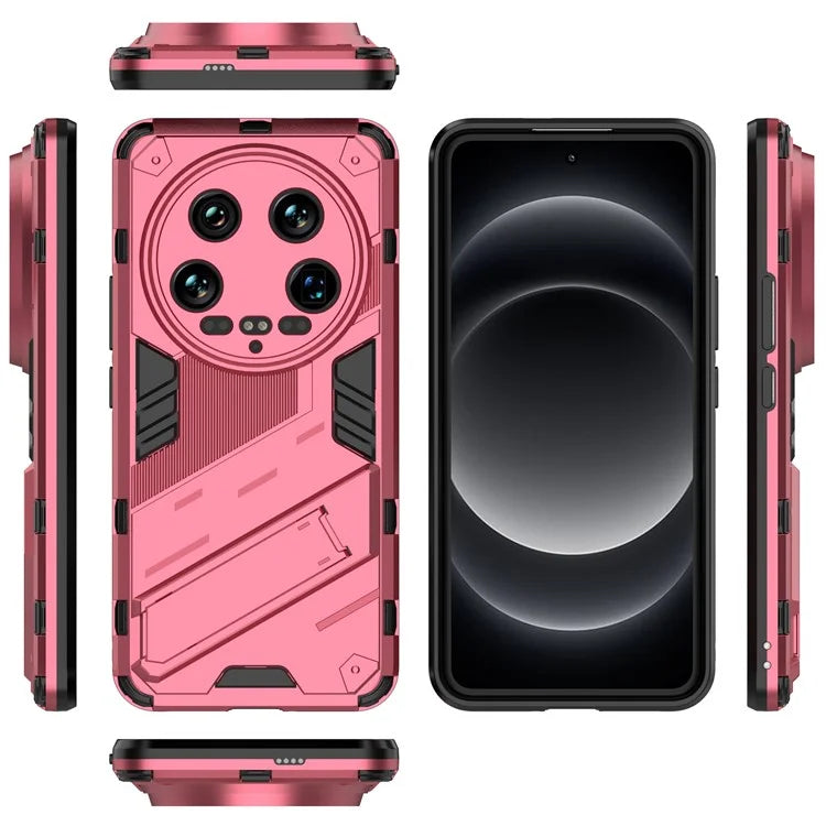 For Xiaomi 14 Ultra Case PC+TPU Dual-Layer Protective Phone Cover Built-in Kickstand