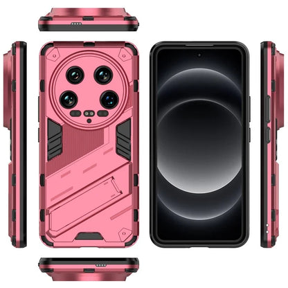 For Xiaomi 14 Ultra Case PC+TPU Dual-Layer Protective Phone Cover Built-in Kickstand