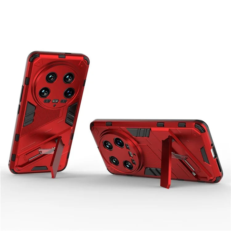 For Xiaomi 14 Ultra Case PC+TPU Dual-Layer Protective Phone Cover Built-in Kickstand