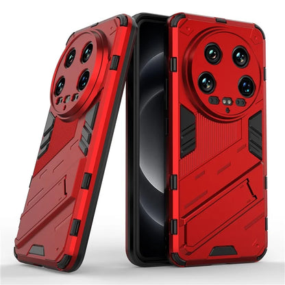 For Xiaomi 14 Ultra Case PC+TPU Dual-Layer Protective Phone Cover Built-in Kickstand
