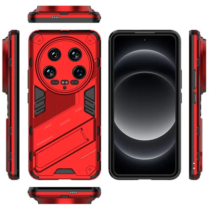 For Xiaomi 14 Ultra Case PC+TPU Dual-Layer Protective Phone Cover Built-in Kickstand