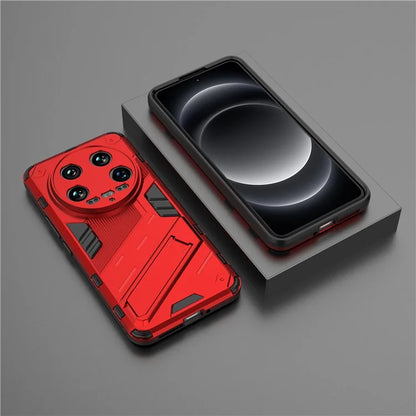 For Xiaomi 14 Ultra Case PC+TPU Dual-Layer Protective Phone Cover Built-in Kickstand