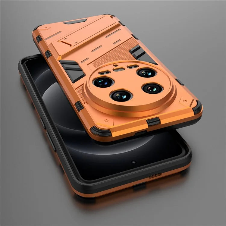 For Xiaomi 14 Ultra Case PC+TPU Dual-Layer Protective Phone Cover Built-in Kickstand