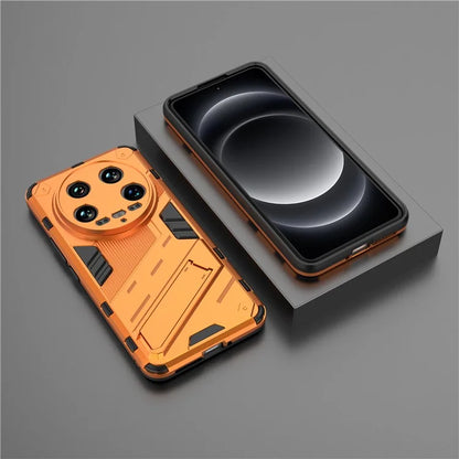 For Xiaomi 14 Ultra Case PC+TPU Dual-Layer Protective Phone Cover Built-in Kickstand