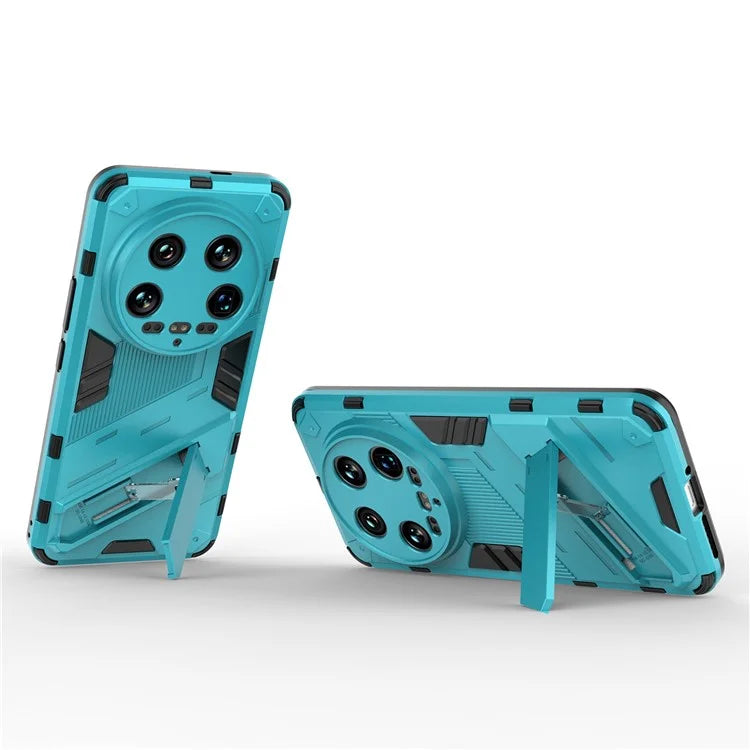 For Xiaomi 14 Ultra Case PC+TPU Dual-Layer Protective Phone Cover Built-in Kickstand