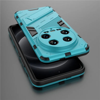 For Xiaomi 14 Ultra Case PC+TPU Dual-Layer Protective Phone Cover Built-in Kickstand