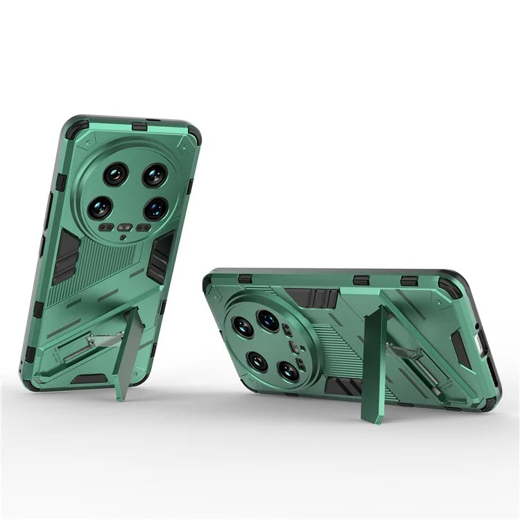 For Xiaomi 14 Ultra Case PC+TPU Dual-Layer Protective Phone Cover Built-in Kickstand
