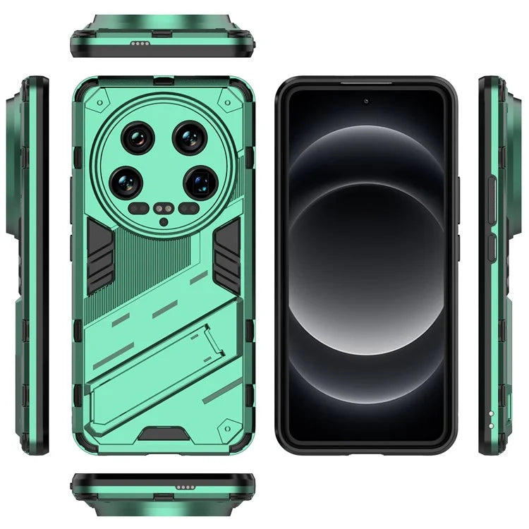 For Xiaomi 14 Ultra Case PC+TPU Dual-Layer Protective Phone Cover Built-in Kickstand