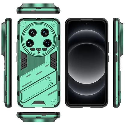 For Xiaomi 14 Ultra Case PC+TPU Dual-Layer Protective Phone Cover Built-in Kickstand