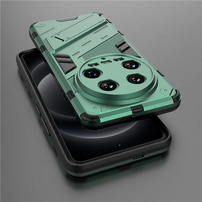 For Xiaomi 14 Ultra Case PC+TPU Dual-Layer Protective Phone Cover Built-in Kickstand