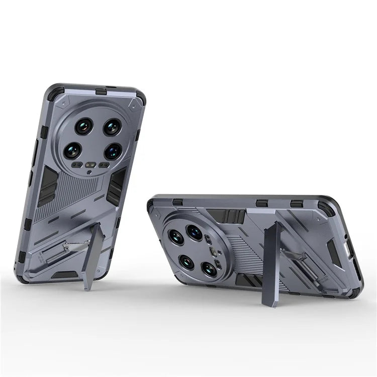 For Xiaomi 14 Ultra Case PC+TPU Dual-Layer Protective Phone Cover Built-in Kickstand