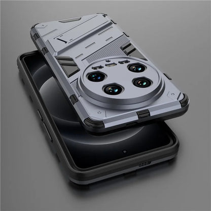 For Xiaomi 14 Ultra Case PC+TPU Dual-Layer Protective Phone Cover Built-in Kickstand