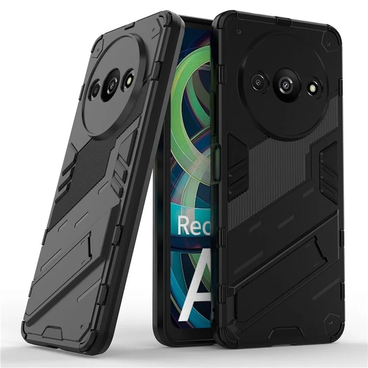 For Xiaomi Redmi A3 Phone Cover PC+TPU Dual-Layer Protection Case Built-in Kickstand