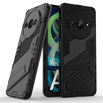 For Xiaomi Redmi A3 Phone Cover PC+TPU Dual-Layer Protection Case Built-in Kickstand