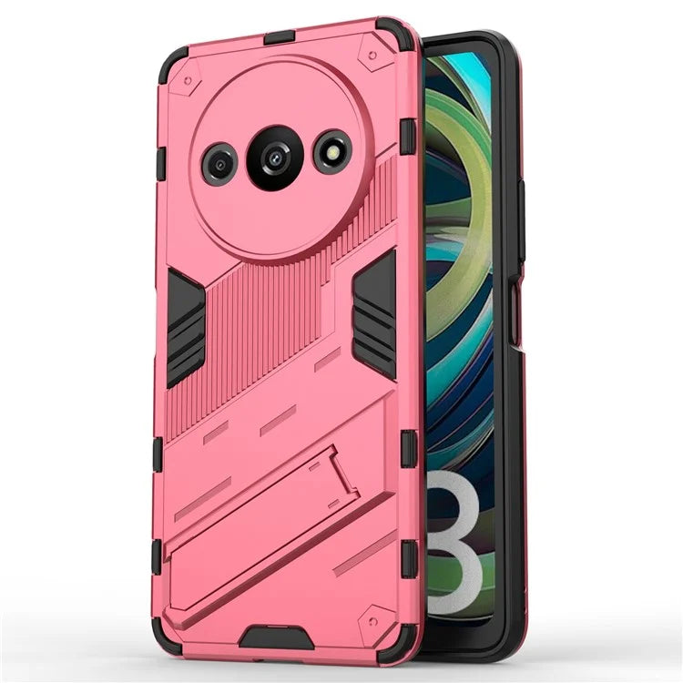 For Xiaomi Redmi A3 Phone Cover PC+TPU Dual-Layer Protection Case Built-in Kickstand