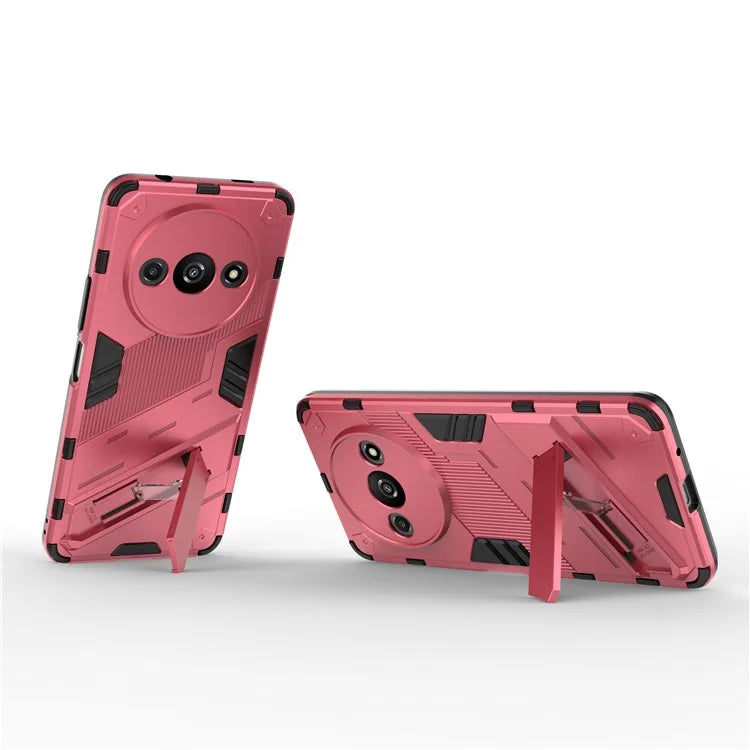 For Xiaomi Redmi A3 Phone Cover PC+TPU Dual-Layer Protection Case Built-in Kickstand