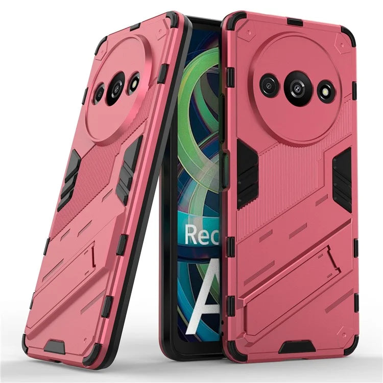 For Xiaomi Redmi A3 Phone Cover PC+TPU Dual-Layer Protection Case Built-in Kickstand