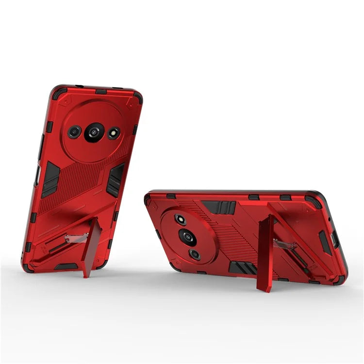 For Xiaomi Redmi A3 Phone Cover PC+TPU Dual-Layer Protection Case Built-in Kickstand