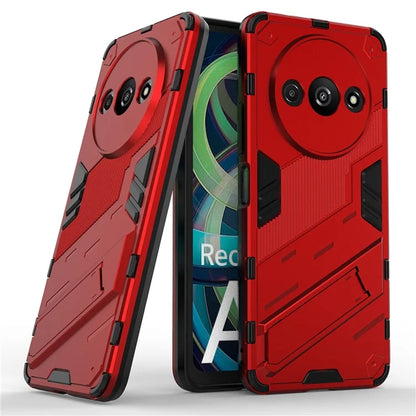 For Xiaomi Redmi A3 Phone Cover PC+TPU Dual-Layer Protection Case Built-in Kickstand