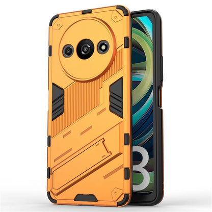 For Xiaomi Redmi A3 Phone Cover PC+TPU Dual-Layer Protection Case Built-in Kickstand