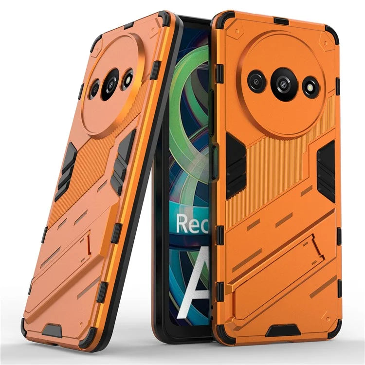 For Xiaomi Redmi A3 Phone Cover PC+TPU Dual-Layer Protection Case Built-in Kickstand