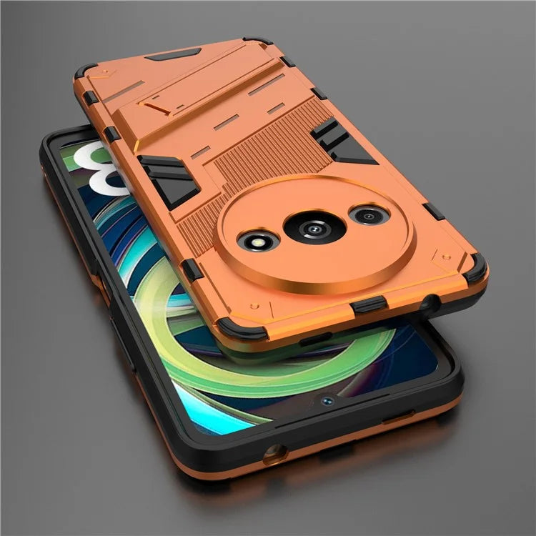 For Xiaomi Redmi A3 Phone Cover PC+TPU Dual-Layer Protection Case Built-in Kickstand