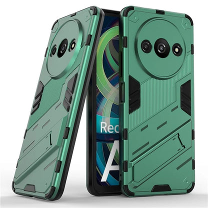 For Xiaomi Redmi A3 Phone Cover PC+TPU Dual-Layer Protection Case Built-in Kickstand