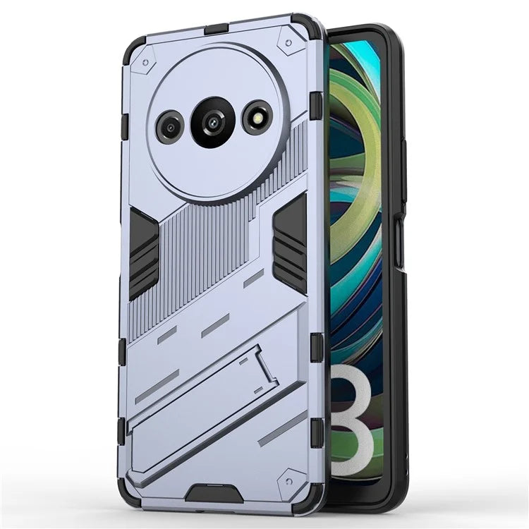 For Xiaomi Redmi A3 Phone Cover PC+TPU Dual-Layer Protection Case Built-in Kickstand