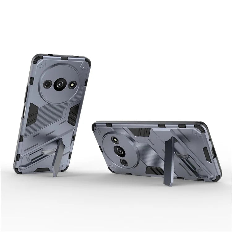 For Xiaomi Redmi A3 Phone Cover PC+TPU Dual-Layer Protection Case Built-in Kickstand