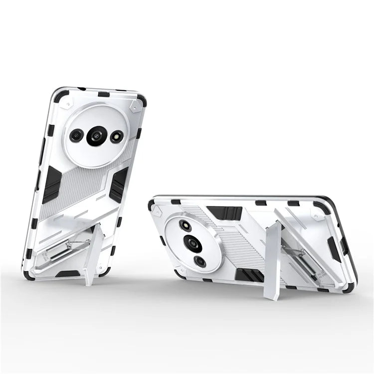For Xiaomi Redmi A3 Phone Cover PC+TPU Dual-Layer Protection Case Built-in Kickstand