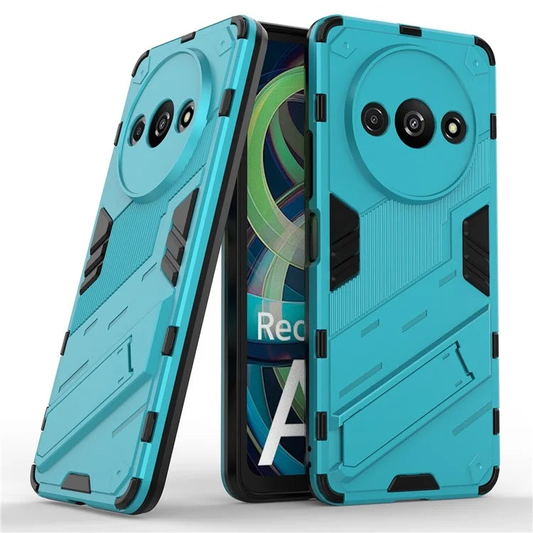 For Xiaomi Redmi A3 Phone Cover PC+TPU Dual-Layer Protection Case Built-in Kickstand