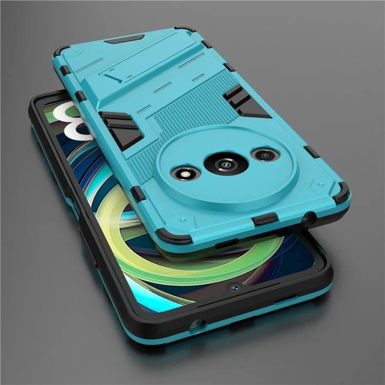 For Xiaomi Redmi A3 Phone Cover PC+TPU Dual-Layer Protection Case Built-in Kickstand