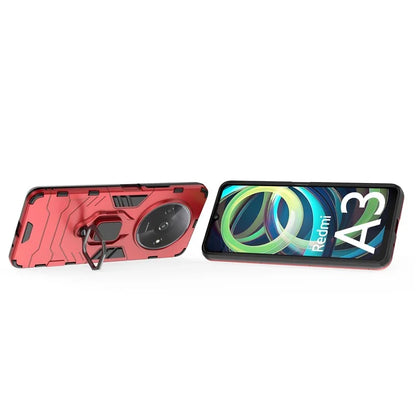 For Xiaomi Redmi A3 Case Dual-Layer PC+TPU Armor Phone Cover Ring Holder Kickstand