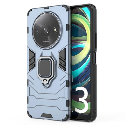 For Xiaomi Redmi A3 Case Dual-Layer PC+TPU Armor Phone Cover Ring Holder Kickstand