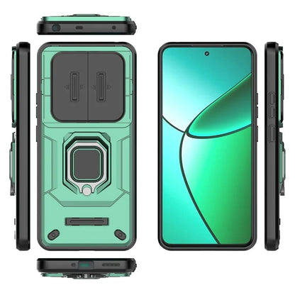 For Realme 12+ 5G Case PC+TPU Protective Phone Cover with Slide Camera Protector