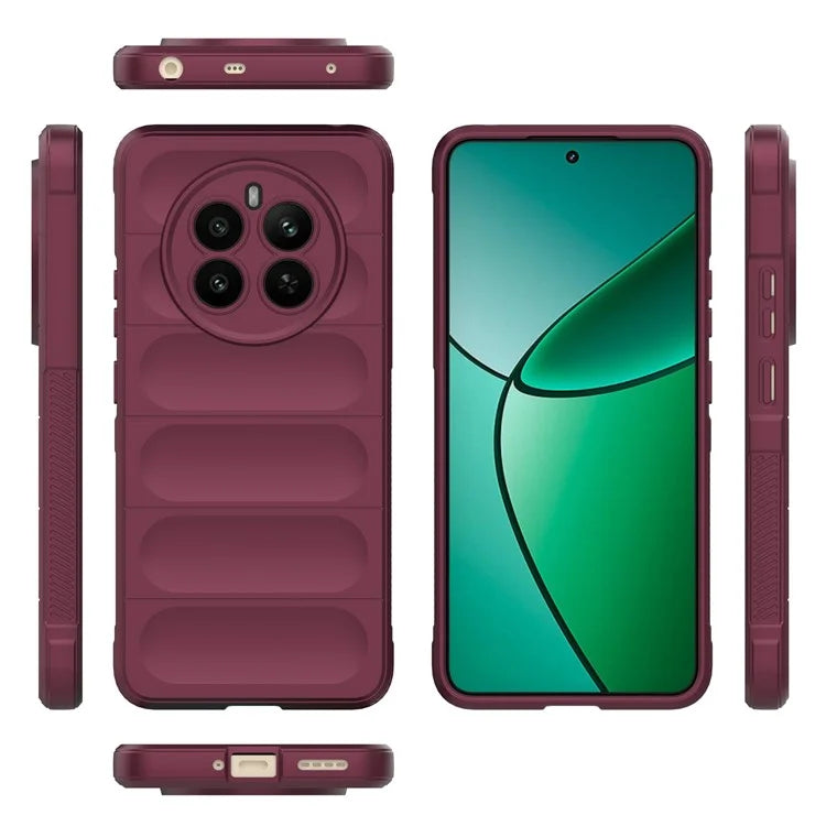 For Realme 12+ 5G TPU Case Anti-slip Rugged Back Protective Cover