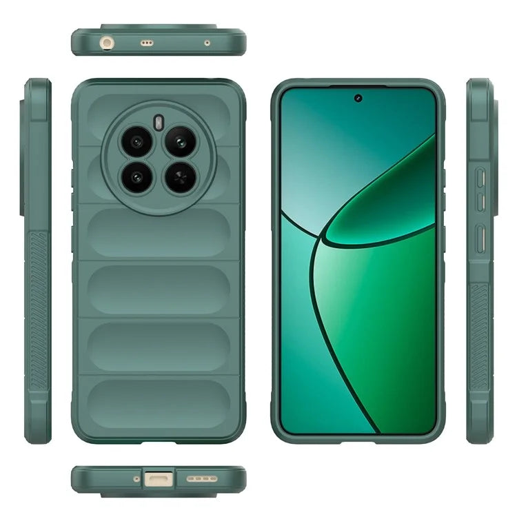 For Realme 12+ 5G TPU Case Anti-slip Rugged Back Protective Cover